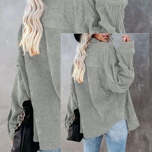 🌞 Corduroy Shirts Causal Long Sleeve Button Dow